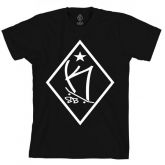 camiseta logo - preta/branca